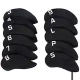 Golfeisenabdeckung 11pcs wasserdichte Golfclub -kopfbezüge Langlebiger Golf Putterschutzgehäuse Für Outdoor Sport Golf Accessoires