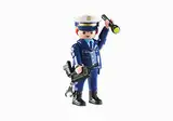 Playmobil - 6502 - Polizeichef - Kommissar - Kunststoffverpackung, Keine Kartonschachtel