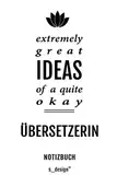 Notizbuch für Übersetzer / Übersetzerin: Originelle Geschenk-Idee [120 Seiten gepunktet Punkte-Raster blanko Papier]