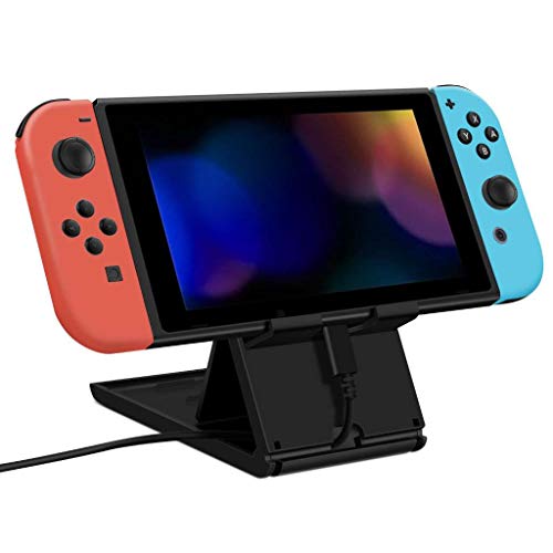 HORI Playstand (Schwarz) Faltbarer Ständer für Nintendo Switch - Offiziell Lizenziert