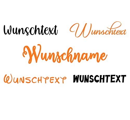 Merchfy Bügelbild Wunschname für Textilien - Kinder Bügelbild Name Wunschtext selbst bedrucken. Bügelbilder selbst gestalten. Namensaufkleber Kleidung. Bügelfolie für Textilien. Namen zum aufbügeln