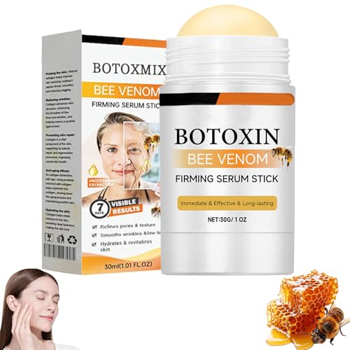 2025 Neue Botox Bee Venom Firming Serum Stick, Botox Bienengift Faltencreme, Fortschrittliche Straffende & Faltenreduzierende Creme,Bienengift-Gesichtsserum-Stick für Körper, Hebt und Strafft Haut