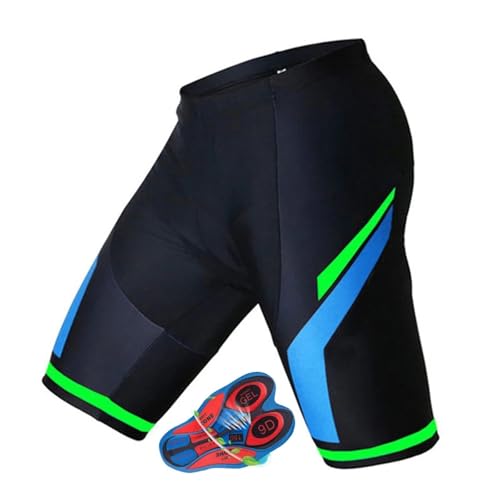 Radlerhose Herren Gepolstert Herren Radhose Sommer Radlerhose 9D Gepolsterte Shorts Fahrradhose Fahrradhose Mountainbike Atmungsaktive Shorts(6,XXXL)