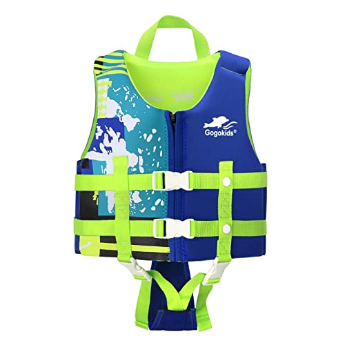 Gogokids Kids Schwimmweste Folat Jacket, Kleinkind Schwimmtraining Bouyancy Badeanzug Assist Badebekleidung für 17-21 kg 4-6 Jahre Baby Kids