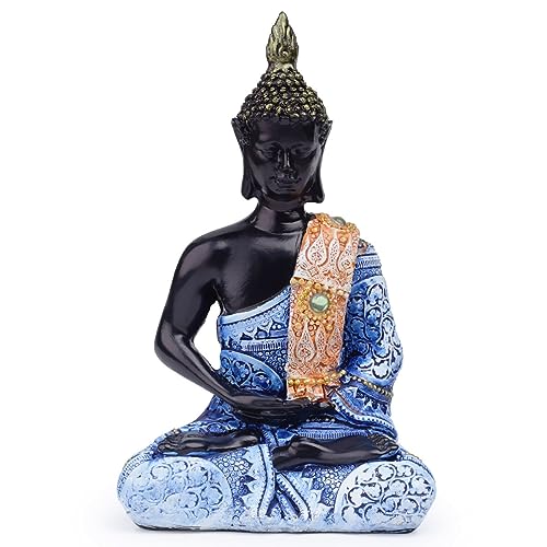 YdseozOA Thailändischer Buddha meditieren Frieden Harmonie Statue Heimbüro Schreibtisch Dekoration Indien religiöser Buddhismus Skulptur Kunsthandwerk Ornament