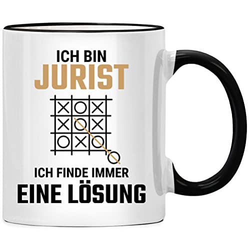 Ich bin Jurist ich finde Lösung Tasse Juristen Juristin Geschenk für bester Anwalt witzig Jura Student Geschenke Jurist Richter Examen Kollegen