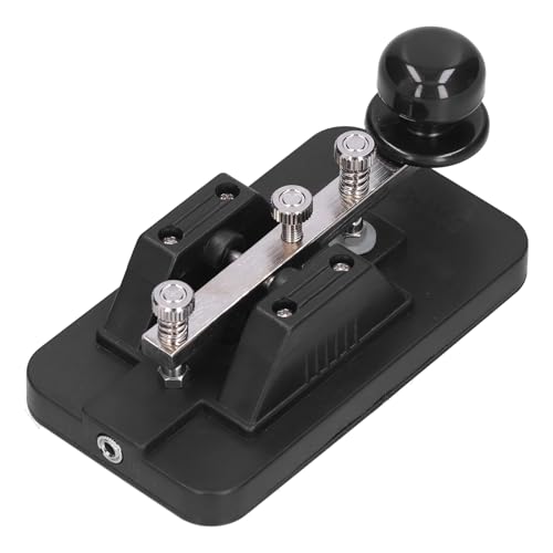 Morsecode Taste, Senden von Telegrammen mit Doppelpaddel, Mini Morse Funktaste, Tragbares Morsecode Experimentierkit für Anfänger