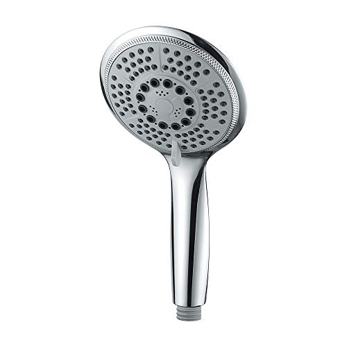 GRIFEMA Duschkopf Hochdruck – Wassersparende Regendusche XXL (Durchmesser 120mm) mit 5 Strahlarten, Handbrause & Brausekopf Dusche, Chrom, Leicht zu Reinigen, G803