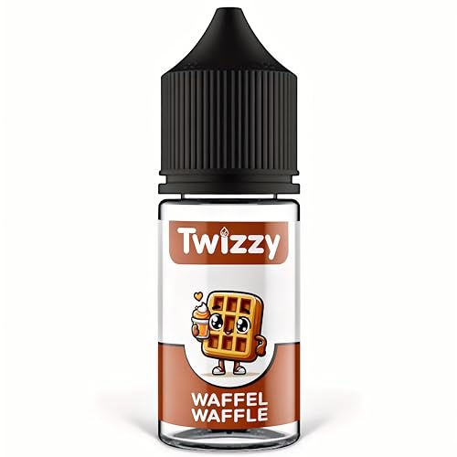 Twizzy Waffel Lebensmittelaroma - 30ml - Intensives Aroma – Ideal zum Backen, in Lebensmitteln & Getränken, auch für Vernebler, Nebelmaschinen, uvm.