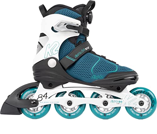 K2 Skates Damen Inline Skates ALEXIS 84 BOA, teal - white, 30G0617.1.1.090