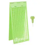 Angoily 1 Satz Braille-tablet Braille-schreibtafel Braille-lernwerkzeug Braille-griffbrett Griffbrett Mit Brailleschrift Braille-prägeplatte Blindschreibplatte Plastik Trainer