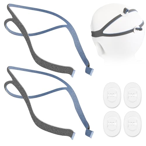 CPAP Masken Stirnband CPAP Kopfband Kompatibel mit AirFit CPAP Maske Zubehör Ersatz Kopfband mit 2 Clips Universal Maske Stirnband für P10 CPAP Mask
