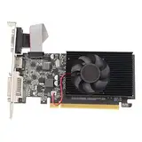 Jectse Gaming-Grafikkarte, GT210 1G DDR3 64-Bit-Grafikkarte PCI Express 2.0 X 16, Video-Grafikkarte mit HDMI-DVI-VGA-Anschlüssen, Unterstützt Direct X 10.1, Integrierter Lüfter