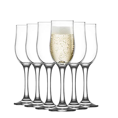 Lav Nevakar - Champagnerflöten - 195 ml - Set mit 6 Stück