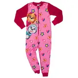 United Labels Paw Patrol Jumpsuit für Mädchen Skye und Everest, Rosa Pink, 110-116, Overall lang, Schlafanzug Einteiler für Kinder