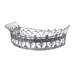 Creative Co-op Decorative Metal Curtain or Canopy Crown, Silver Finish Dekorativer Metallvorhang oder Baldachin Krone, silberfarben, Metall, Silber