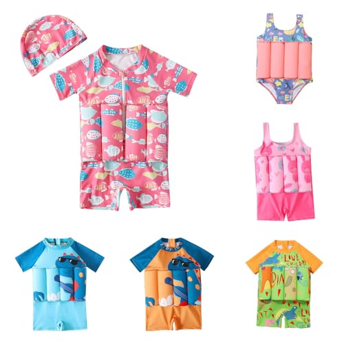 Flotation Schwimmanzug Baby Sale, Badeanzug Mädchen Jungen Schwimmhilfe Kinder Badebekleidung Schwimmtraining mit Abnehmbaren Auftrieb Unisex Schutz Bademode Sommer Strand Schwimmkraft Schwimmender