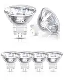 DoRight 6 Stück MR11 35W 12V Halogenbirnen, dimmbare GU4 Bi-Pin Sockel Scheinwerferbirne mit Glasabdeckung, warmweiß 2800K 35mm Durchmesser MR11 Reflektorlampe für Akzent-Landschaftsbeleuchtung