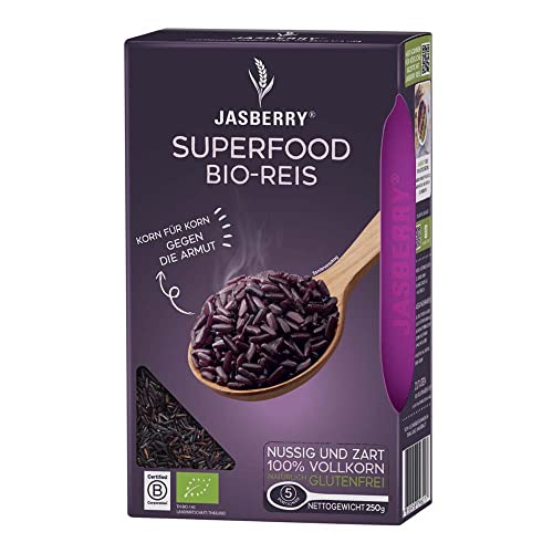 Bio Vollkorn Reis Jasberry Superfood 250g - Variante Pure