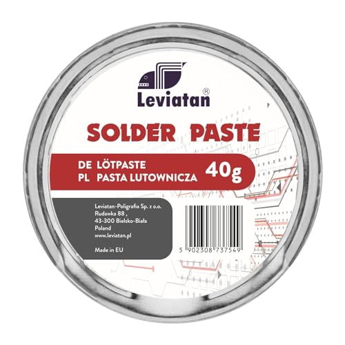 D.RECT Lötpaste Solder Paste SMD Lötfett Dose als Flussmittel zum Weichlöten zum Löten von oberflächenmontierbar Bauelemente, 40g