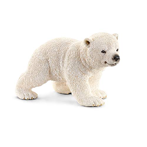 schleich 14708 Eisbärjunges, laufend, ab 3 Jahren, WILD LIFE - Spielfigur, 4 x 7 x 4 cm