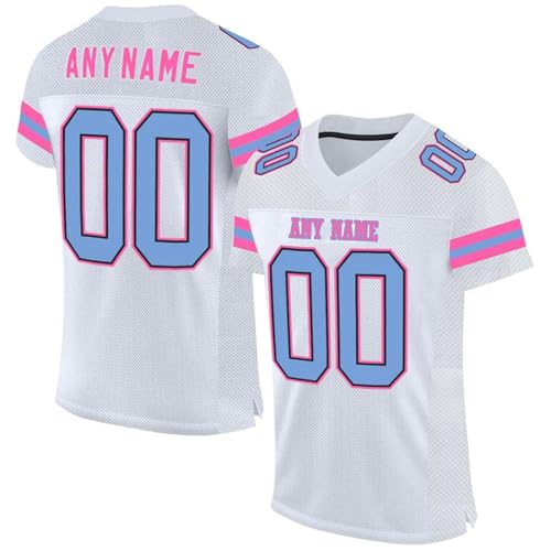 Generic Frauen Fußball Trikot American Football Kostüm Oversize Trikot Selbst Gestalten Fußball Erwachsene, Kurzarm, Rot/Grün, S (Klein, Oversize), Shirt