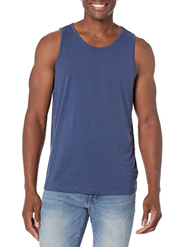 Amazon Essentials Herren Tanktop, Normale Passform, Blau Heide, L