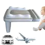 Aufblasbares Baby-Reisebett, aufblasbares Flugzeugbett, Baby Aufblasbare Matratze mit Seiten, leichte Flugzeugsitzverlängerung mit Sicherheitsgurt, sicher zu bedienen, passend für Flugzeugsitze und