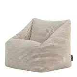 Icon Morgan Kinder Sitzsack, Beige, Sitzsack Sessel, Sitzsack Kinder Cord, Sitzsack Kinder mit Füllung, Sitzack Kinderzimmer, Sitzsack Schlafzimmer, Sitzsack Wohnzimmer