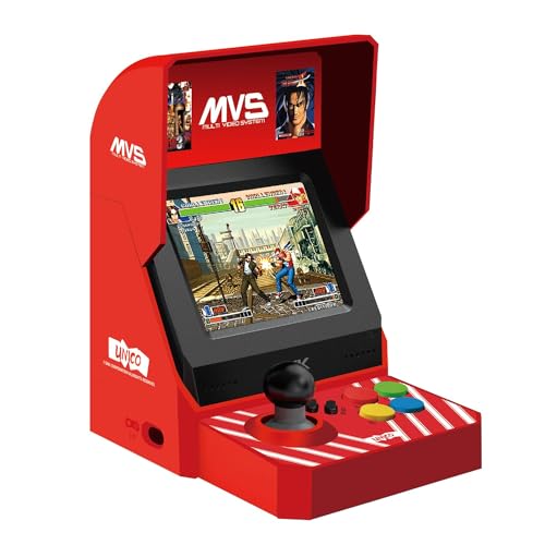 UNICO MVS Mini Arcade, 45 SNK-lizenzierte-Klassiker, Darunter The King of Fighters, Metal SLUG etc., Unterstützt Großbild-HDMI-Ausgang / 2 Gamepad-Anschlüsse / Geschenke für Erwachsene und Kinder