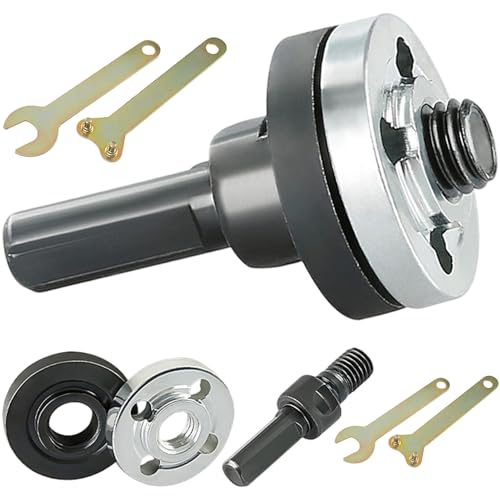 Winkelschleiferadapter, 10pcs Electric Bohrungswinkel -Anschließungsstange Set, Metalladapter, geeignet für 10 bis 13 mm Handbohrmodelle geeignet