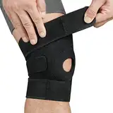 ACWOO Kniebandage für Männer Damen, Verstellbare Patella Kniebandage, Orthopädische Bandage Kniestütze, Sport Bandage Knie für Meniskusriss, Knieschmerzen Lindern, Sport, Arthritis(Schwarz)