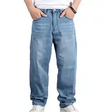 Männer Hip Hop Baggy Jeans Denim Street Dance Skate Hosen