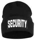 OM3 Beanie Mütze Security Sicherheitsdienst Sicherheitspersonal | Schwarz | Unisex