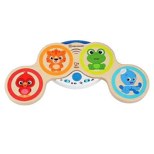 Baby Einstein Hape Magic Touch Trommel, hochwertiges Musikspielzeug aus Holz, ab 6 Monaten