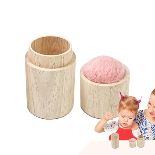Nähnadelhalter, Nähnadelkissen - Tragbare Nähnadelbälle | Holznadel-Aufbewahrungsbox Und Deckel, Nadelkissen Zum Selbermachen Quilt-Nadeln