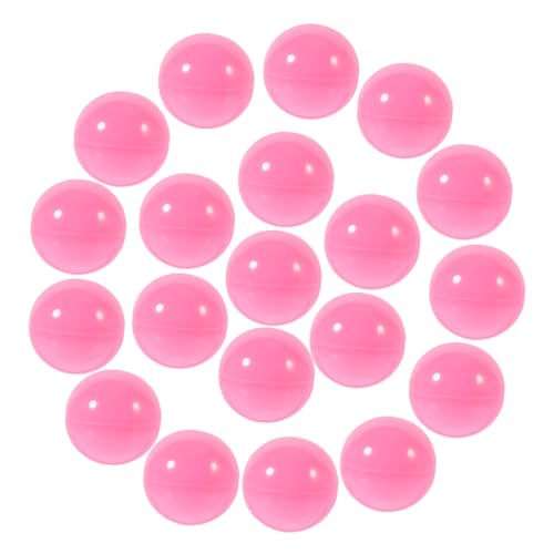 Cabilock 25 Stück Lotteriekugel leer befüllbare Kugeln verlosen klare Bälle Party rufender Ball Greifbälle aus Kunststoff Spielzeugkapseln Hohlkugeln aus Kunststoff PVC Rosa