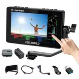 FEELWORLD F5PROX Kamera Field Monitor Touchscreen 1600Nit 5.5 Zoll 4K HDMI DSLR Video Externer Monitor mit F750 Akku Kameratasche Typ-C 3DLUT