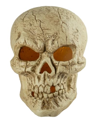 Horror-Shop Totenkopf Deko mit Farbwechsel LED 30cm