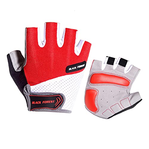 BESPORTBLE 1 Paar Motorradhandschuhe Halbfinger Anti-Bike-Handschuhe Stoßfeste Handschuhe Halbe Finger Kurze Handschuhe Sporthandschuhe Halbfinger Pad-Handschuhe Fingerlos Fahrrad Fitness