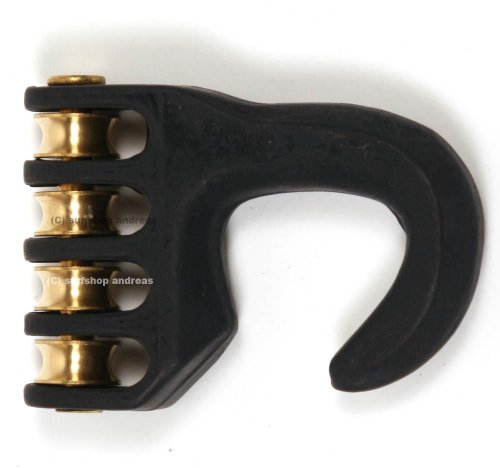 HD - Haken Alu 4 Rollen Trimmhaken black