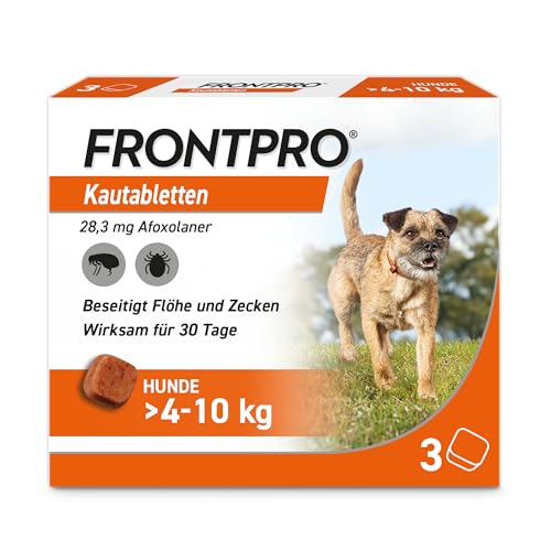 Frontpro 28 mg für Hunde 4-10 kg 3 Kautabletten