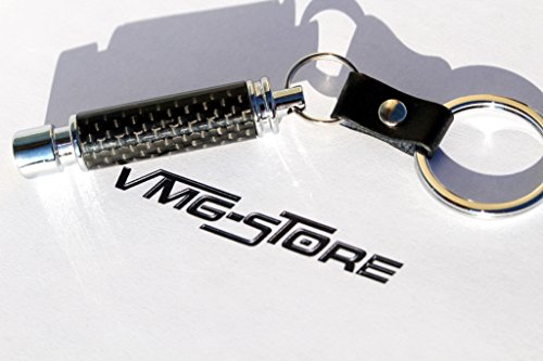 VmG-Store Carbon Schwarz Auspuff Schlüsselanhänger Felge Turbo Keychain Tuning Auto