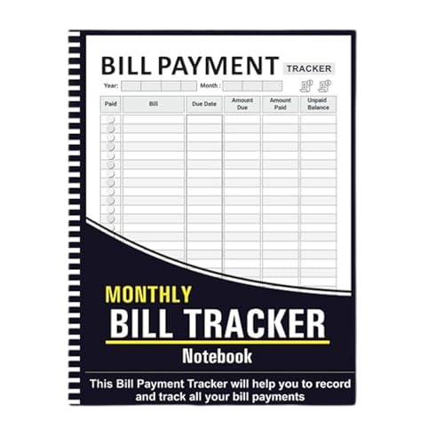 Fcnjsao Tragbare Finanzielle Tracking Für Studenten Und Professionelles Geld Bill Management Notebook Oder Reinigungs Checkliste Buch