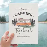 Unser Camping Tagebuch, Camping Logbuch, Reisetagebuch zum Ausfüllen mit Packliste für Reisemobil oder Wohnwagen | Van Life | Wir entdecken die Welt