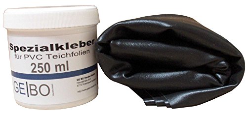 REP Teichfolien Reparaturset 0,50 mm Folie schwarz inkl. Kleber