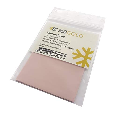 EC360® Gold 14,5W/mK Wärmeleitpad (50 x 50 x 0,5 mm)