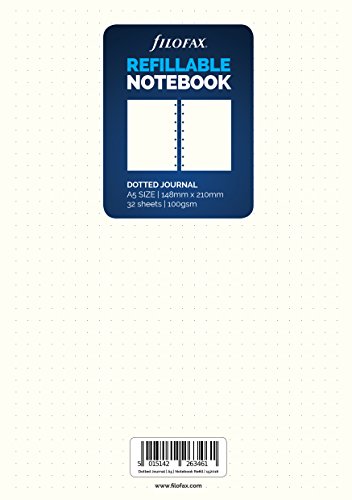 Filofax 152016 A5 Dotted Tagebuch Refill Notebook