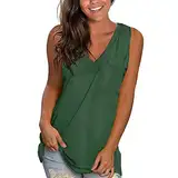 Ygnrggh Frauen Tank Tops Tanktops für Damen Racerback Atmungsaktives Shirts Damen Sommer Ärmellos Casual Tank Tops Basic Bluse lässigen sommer-tanktops für frauen