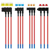 JatilEr Stromdieb 12 Stück, Stromdieb Sicherung Kfz Standard/Mini/Mikro2/Niedriges Profil Stromdieb Kfz 4 Typen ATO ATC ATM APM Stromdiebe Kfz mit Kfz Sicherung für Auto Lkw Boot